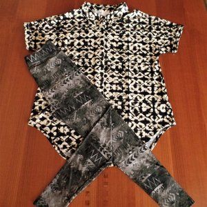 LULAROE! M- CHARLIE SHIRT & OS- LEGGINGS